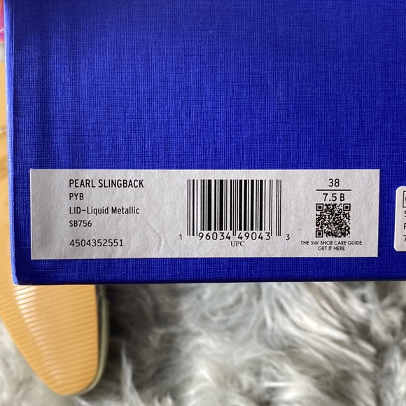 Stuart Weitzman Pearl Slingback Size 7.5 - Picture 9 of 9